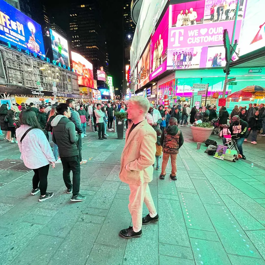 Guy in Times Square